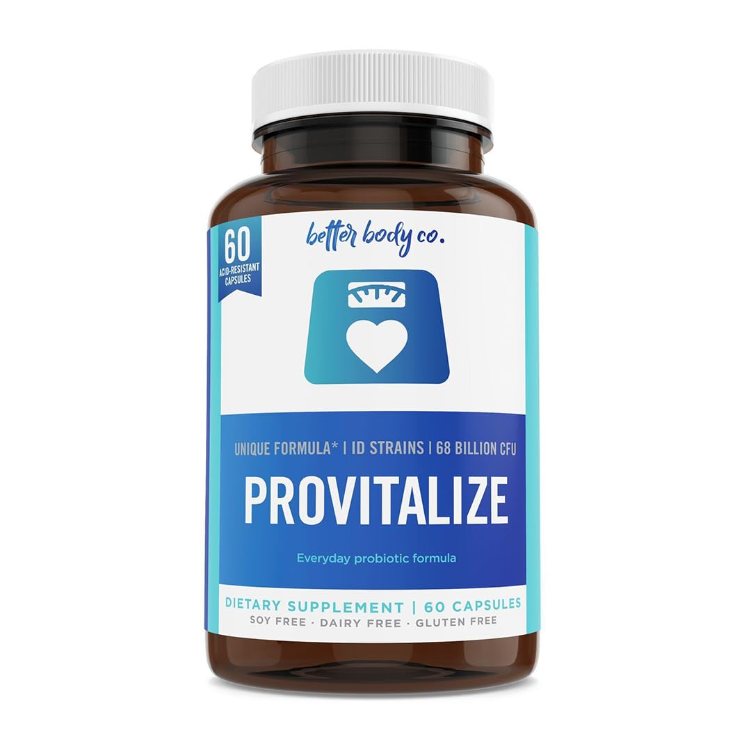 Better Body Co. Provitalize | Probiotics for Women, Menopause, 68.2 Billion CFU, Digestive Health - Relief for Bloating, Hot Flashes, Joint Support, Night Sweats - Gut Health & Metabolism - 60 Caps